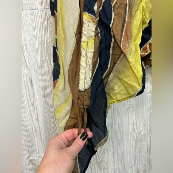 Vintage Sterling Styles Asymmetrical Abstract Adjustable Length Midi Skirt SZ L - Picture 7 of 16